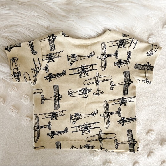 Kate Quinn Airplane Henley Pocket Tee - Picture 2 of 3